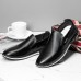 Men Breathable Slip On PU Leather Loafers Casual Business Shoes