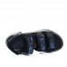 Men Daily Cushioned Hook Loop Triple Band Sport Sandals