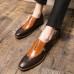 Men Brogue Craved Pointed Toe Spicing Dress Shoes