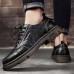 Men Comfy Round Toe Oxfords Lace Up Casual Shoes