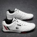 Men Daily Lace Up Casual Stitching Microfiber Leather Shoes