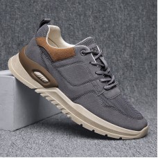 Men Leather Soft Non  slip Casual Shoes